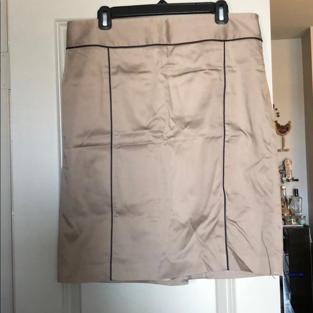 Midi length pencil skirt